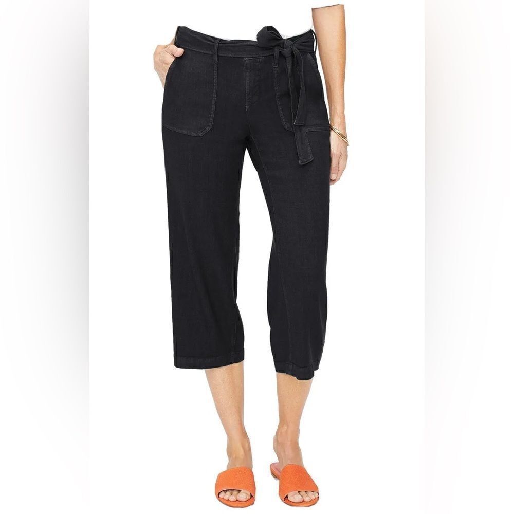 NYDJ Fashion Capri Cargo Pants linen blend NEW with tags NWT Size 26W stretch